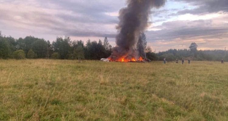 Latest News Prigozhin Plane Crash Video